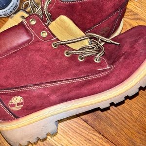 Vintage red timberland boots !